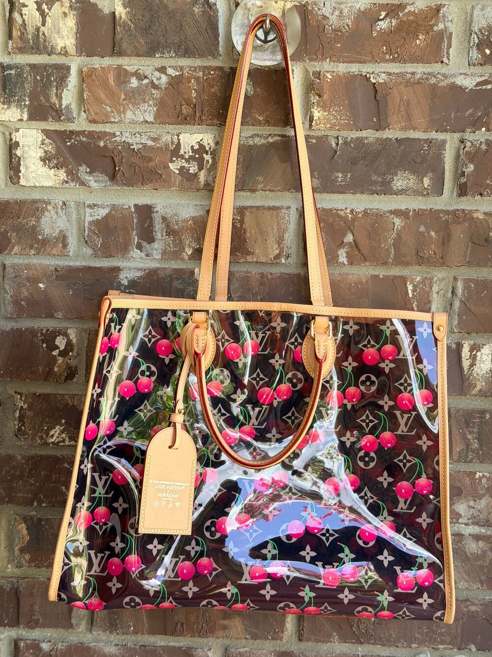 Louis Vuitton x Takashi Murakami OnTheGo Tote Monogram Cerises PVC GM	72346